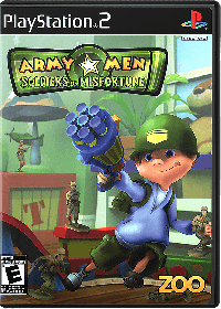 Army Men Soldiers of Misfortune Playstation 2 US box art